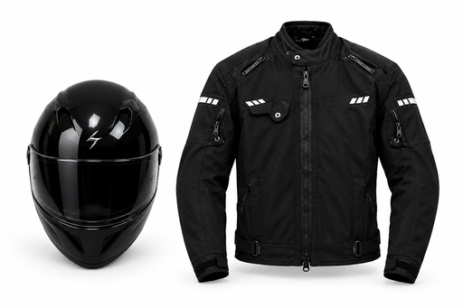 Équipements Moto. Casque/Veste/Gants